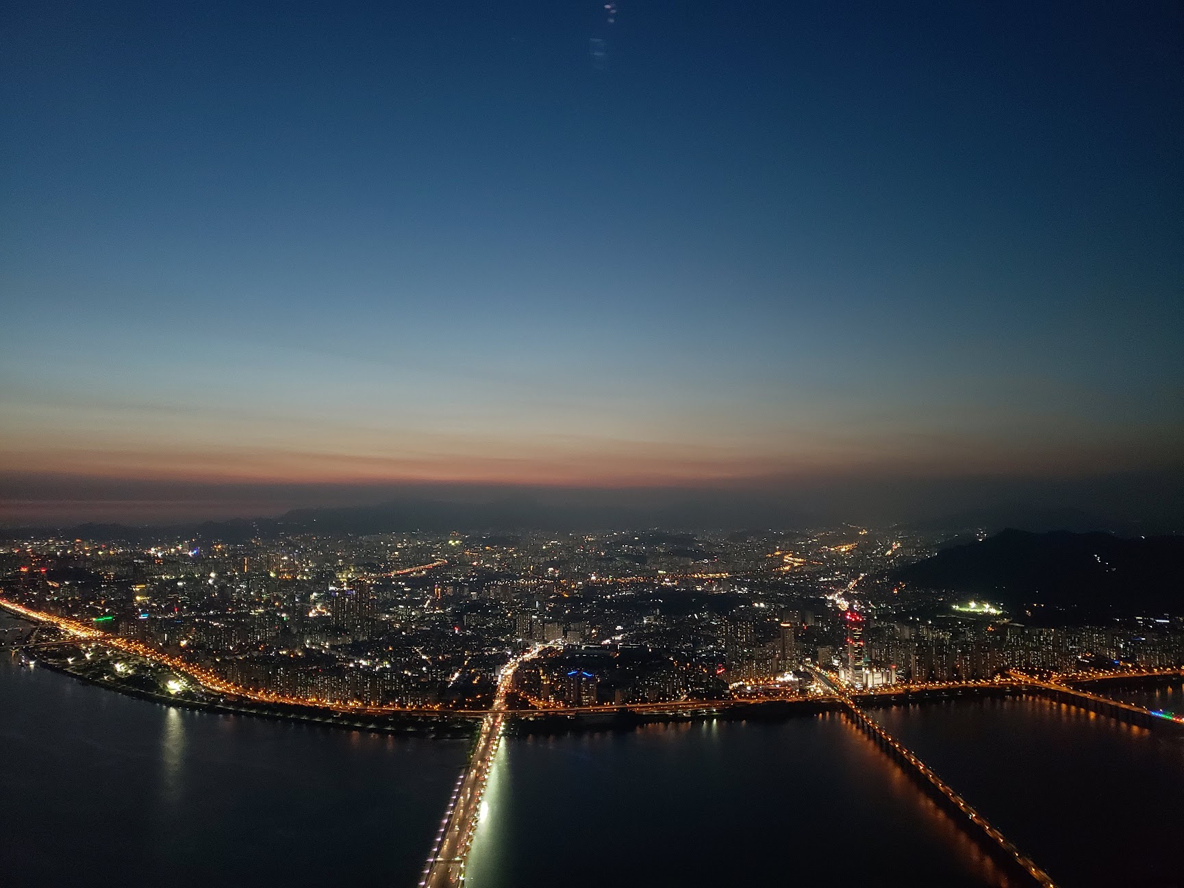 A riverside view in Seoul